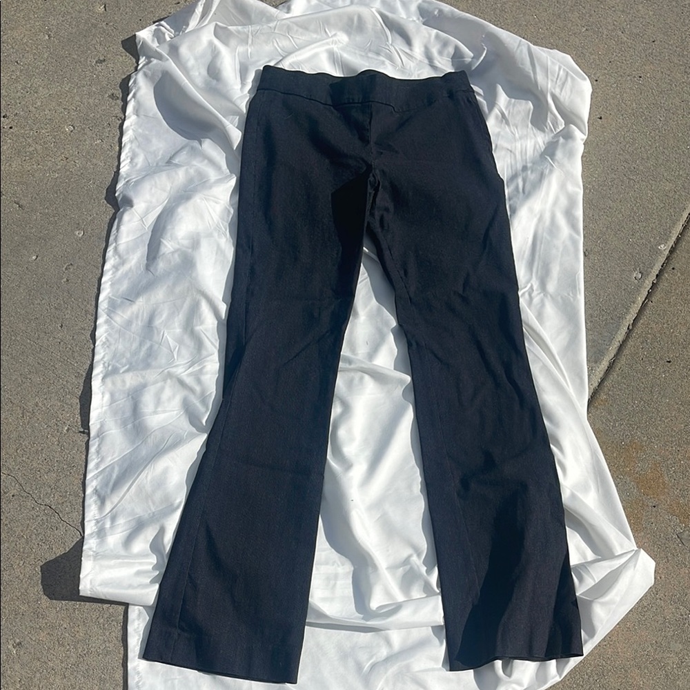 Vera Wang Black Boot Cut Flare Pants